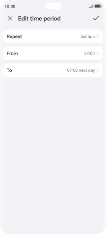 Follow the instructions on the screen to select settings for automatic activation of Do Not Disturb. Follow the instructions on the screen to select settings for automatic activation of Do Not Disturb.