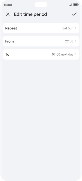 Follow the instructions on the screen to select settings for automatic activation of Do Not Disturb. Follow the instructions on the screen to select settings for automatic activation of Do Not Disturb.