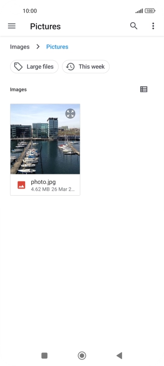 Press the required file. Press the required file.