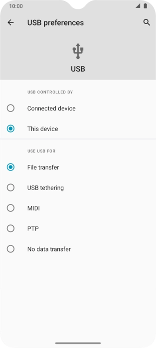 Press File transfer.