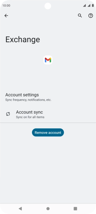 Press Account settings. Press Account settings.