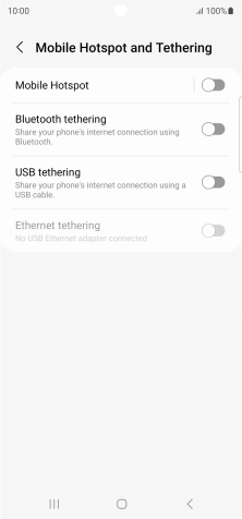 Press Mobile Hotspot. Press Mobile Hotspot.