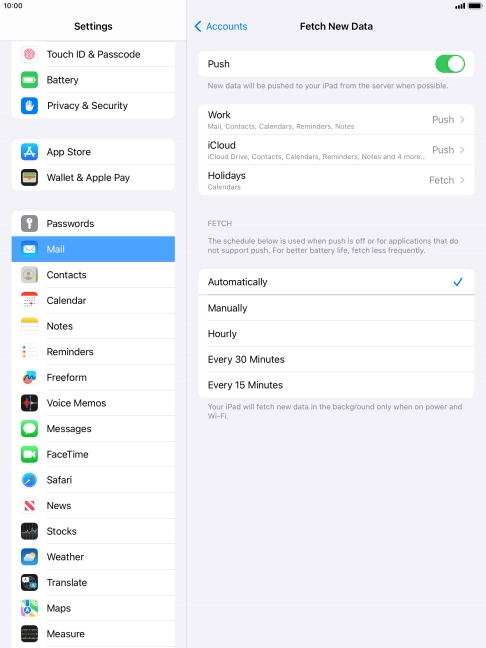 Press the indicator next to Press the indicator next to