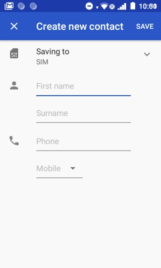 Press the address book drop down list.