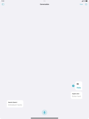 Press the menu icon.
