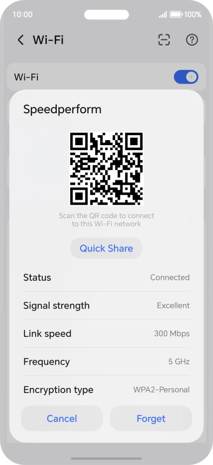 Place the QR code inside the camera frame on the other device to scan the code.