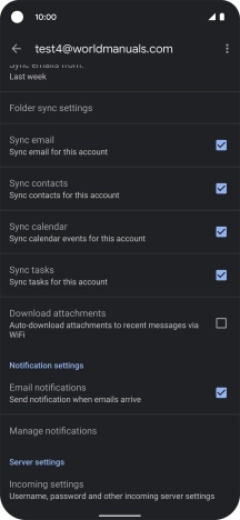 Press the field next to 