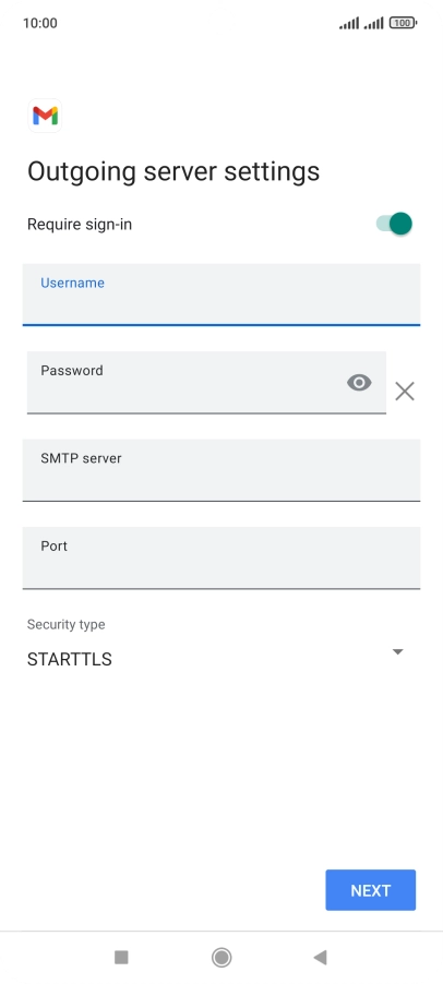 Press the field below 