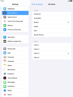 Press the required accent. Press the required accent.