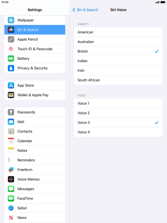 Press the required accent. Press the required accent.