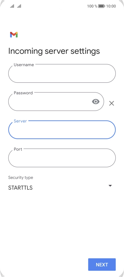 Press the field below 