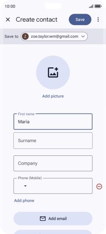 Press Surname and key in the required last name.