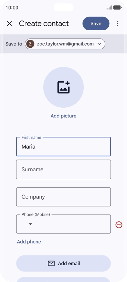 Press Surname and key in the required last name.