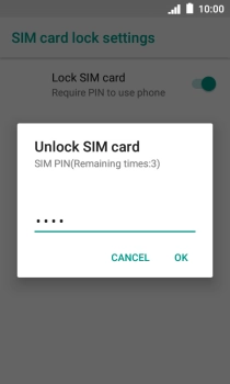 Key in your PIN and press OK.