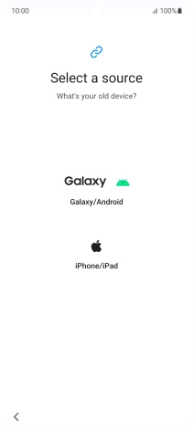 Press the required setting and follow the instructions on the screen to transfer the content from another phone.