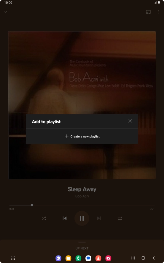 Press Create a new playlist.