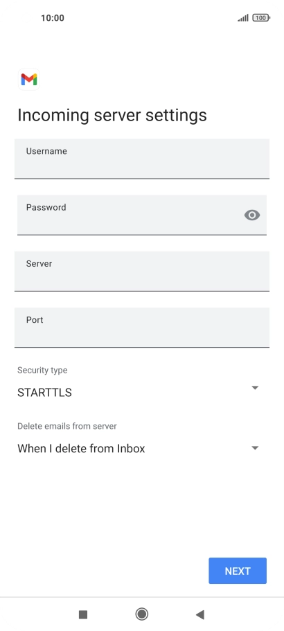 Press the field below 