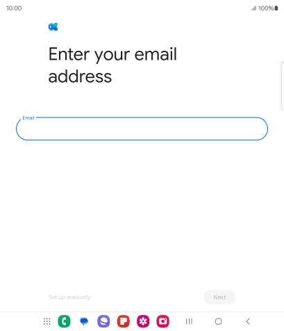 Press the field below 