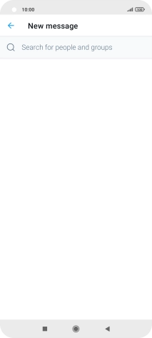 Press the search field.