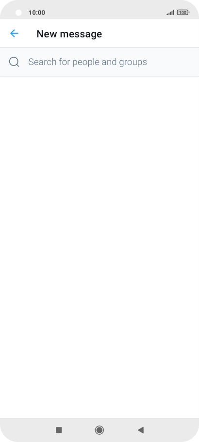 Press the search field.