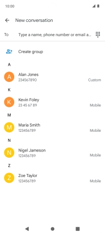 Press the field next to 