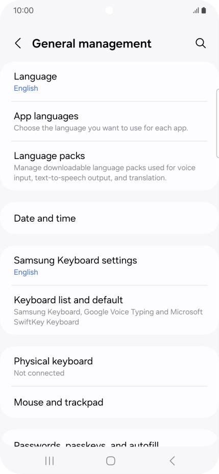 Press Date and time.