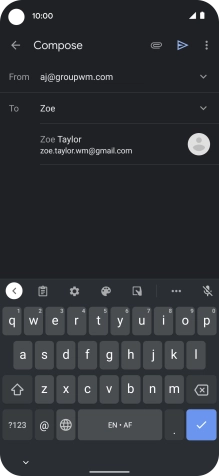 Press the required contact.