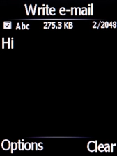 Press the Left selection key.