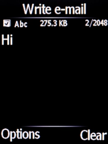 Press the Left selection key.