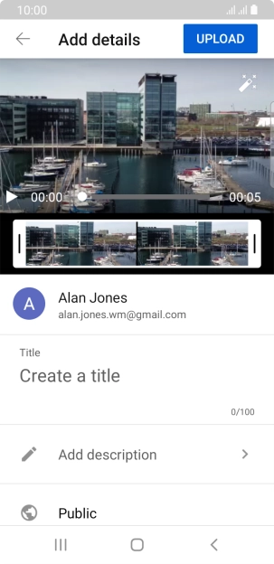 Press the field below 