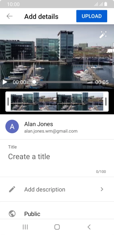 Press the field below 