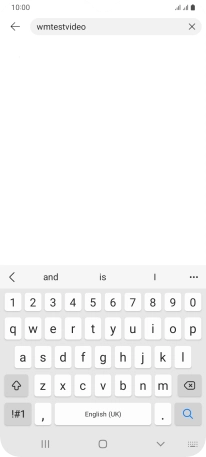 Key in the required search word and press the search icon.