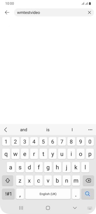 Key in the required search word and press the search icon.