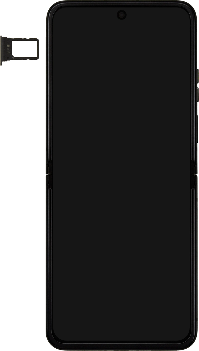Turn your SIM so the angled corner of the SIM matches the angled corner of the SIM holder and place your SIM in the SIM holder.