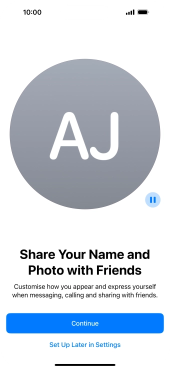 Press Continue. Press Continue.