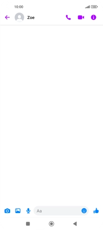 Press the text input field.