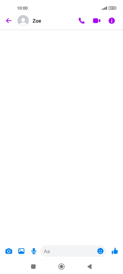 Press the text input field.