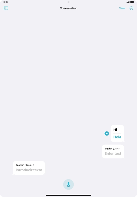 Press the menu icon.