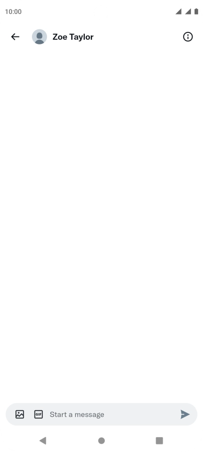 Press the text input field. Press the text input field.