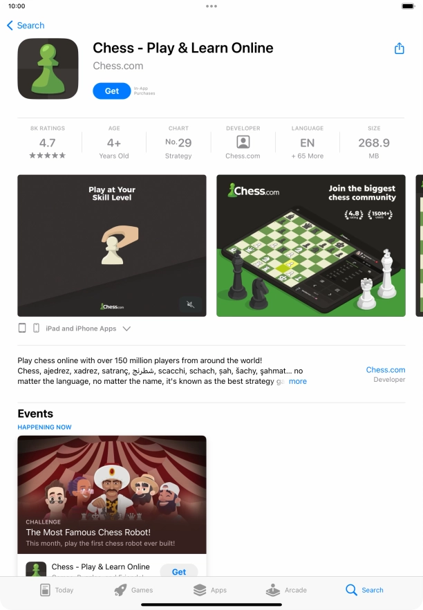 Press Get and follow the instructions on the screen to install the app. Press Get and follow the instructions on the screen to install the app.