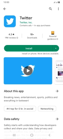 Press Install and follow the instructions on the screen to install the app.
