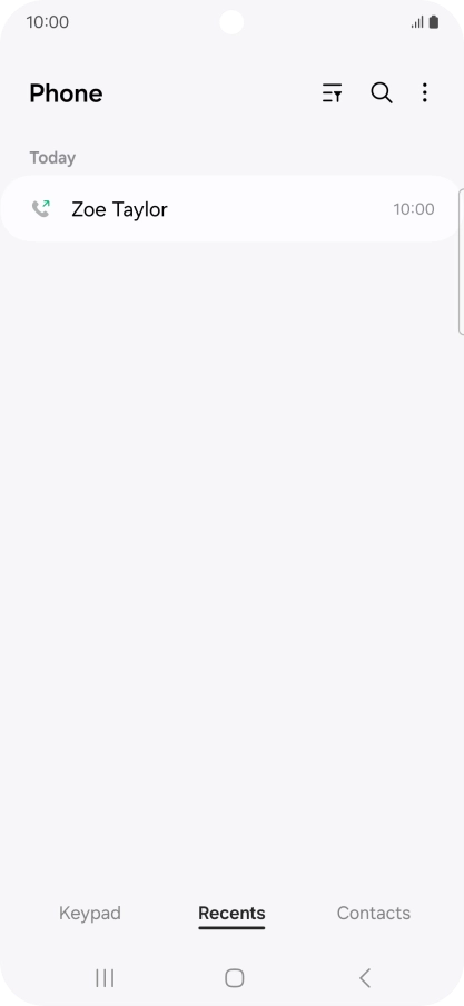 Press the required number.