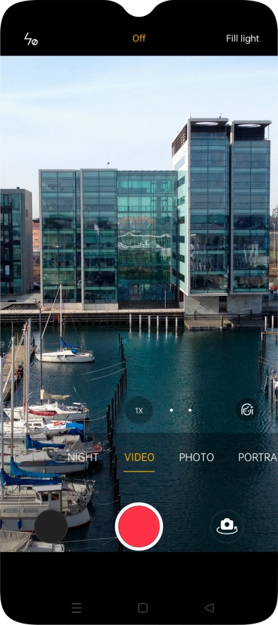 Press the required setting.