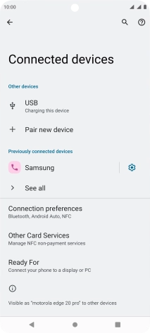 Press the Home key to return to the home screen.