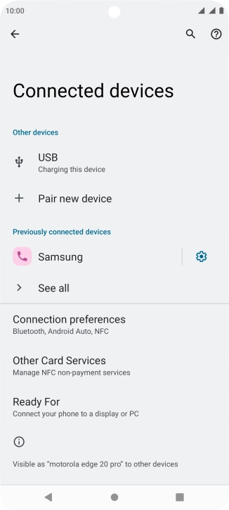 Press the Home key to return to the home screen.