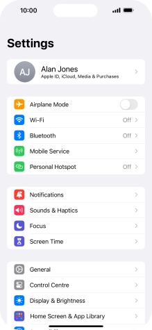 Press Display & Brightness.