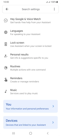 Press Hey Google & Voice Match.