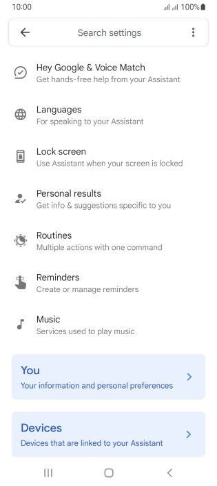 Press Hey Google & Voice Match.