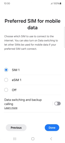 Press the required settings. Press the required settings.