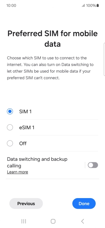 Press the required settings. Press the required settings.